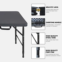 Streamdale 4FT Foldable Table, Indoor/Outdoor