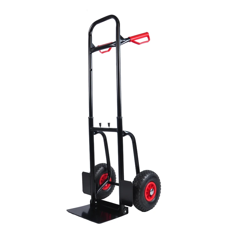 Streamdale 330 Lb Steel Trolley with Double Handles and Rubber Wheels