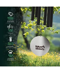 Nature's Melody Aureole Tunes Wind Chimes - 6-Tube Outdoor chime, E Pentatonic Scale 36 Inch