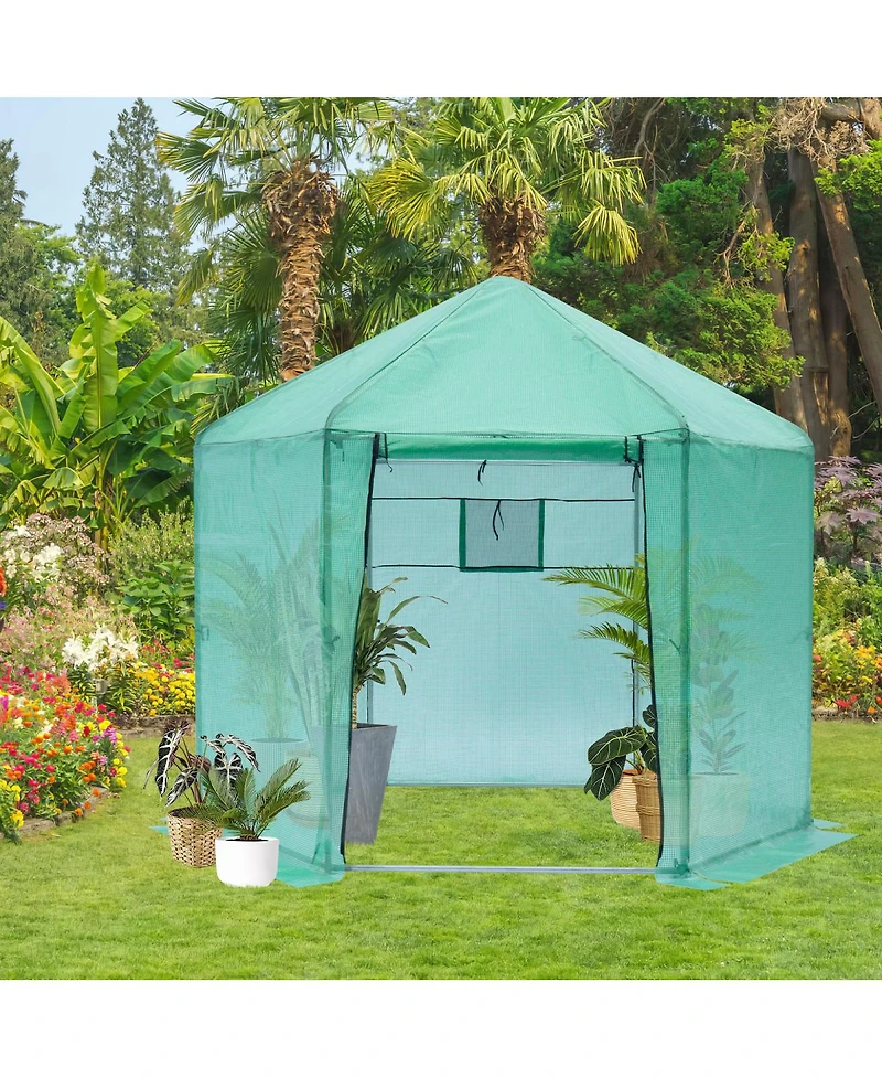 Streamdale Hexagonal Reinforced Walk-In Greenhouse