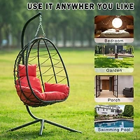 Streamdale Egg Chair with Stand for Indoor and Outdoor Use