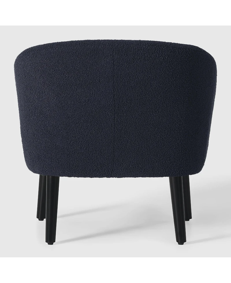 WestinTrends 29" Wide Mid Century Modern Club Barrel Accent Armchair, Set of 2