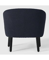 WestinTrends 29" Wide Mid Century Modern Club Barrel Accent Armchair, Set of 2