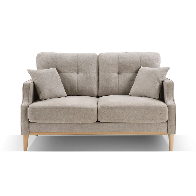 Simplie Fun Living Space Sofa 2 Seater, Loveseat With Waterproof Fabric, Usb Charge