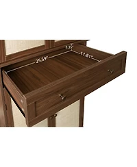 Streamdale Furniture 4 Door Cabinet With 1 Drawer, With 4 Adjustable Inner Shelves, Storage Cabinet