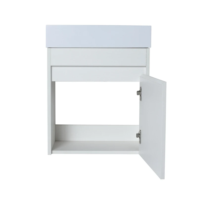 Streamdale Floating Bathroom Vanity with Resin Sink and Soft-Close Door