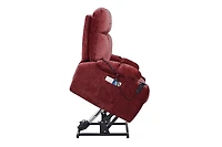 Dual Okin Motor Power Lift Recliner Chair For Elderly Infinite Position Lay Flat 180 Recline