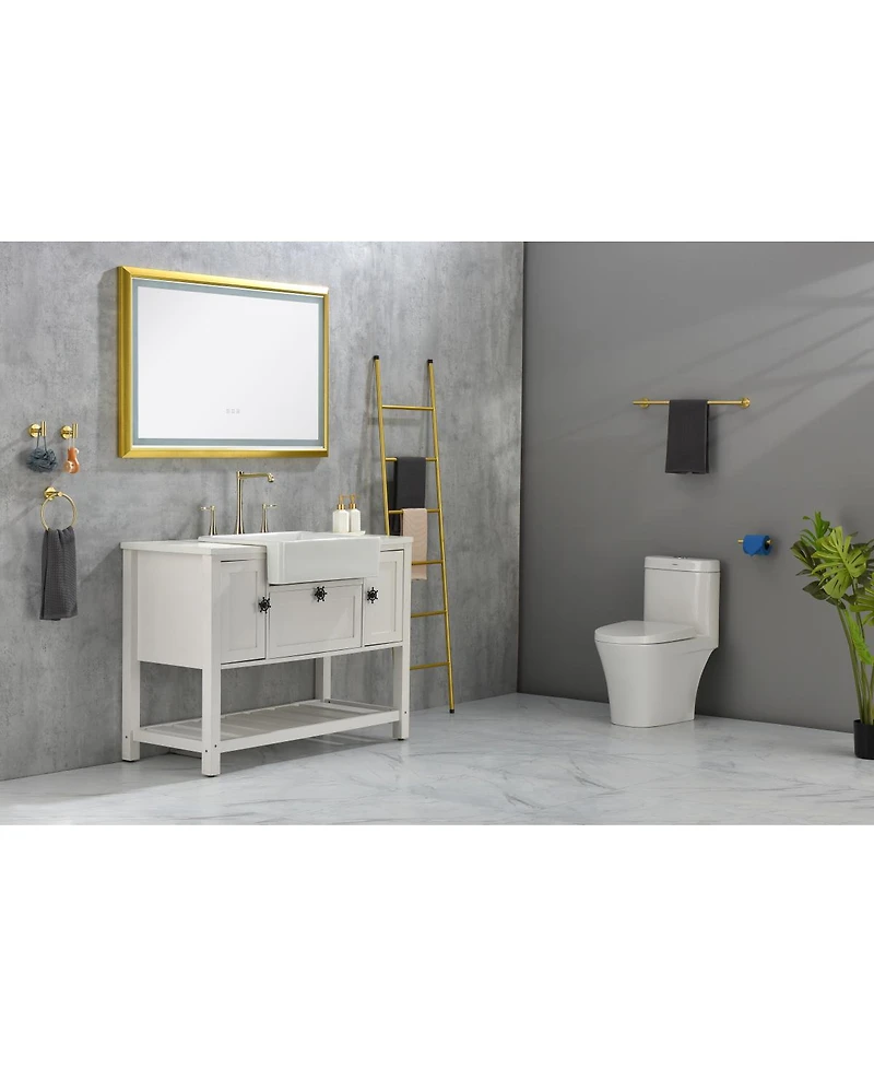 24" L X 19" W With White Sink Vanity Sinks Farmhouse/Apron Front