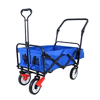 Streamdale Furniture Folding Wagon Collapsible Outdoor Utility Wagon, Heavy Duty Folding Garden Portable Hand Cart