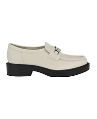 Calvin Klein Women's Zinna Almond Toe Casual Embellished Loafers