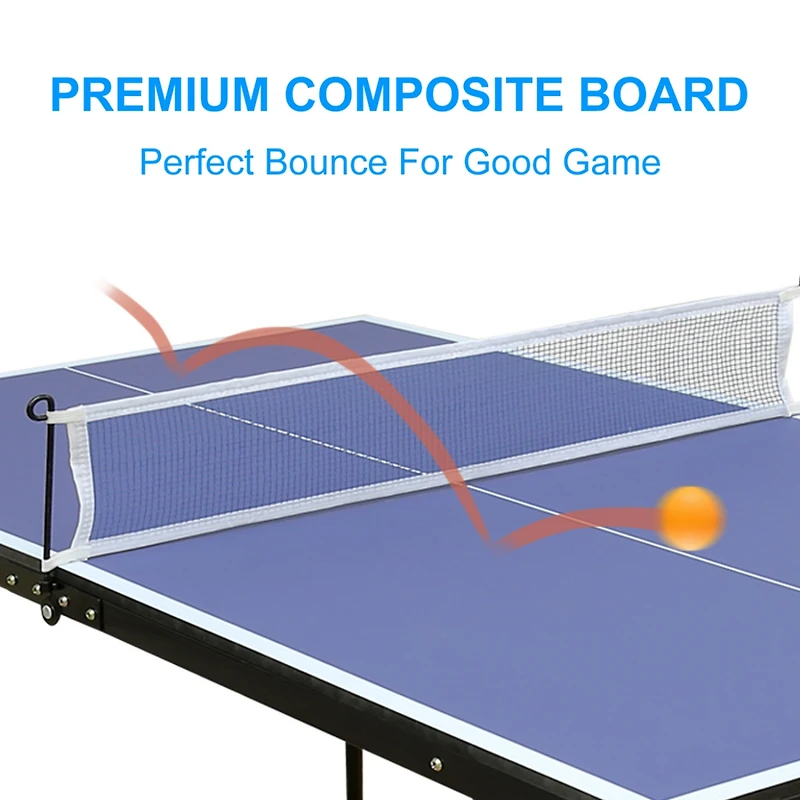 Streamdale Midsize Foldable Table Tennis Set for Indoor/Outdoor