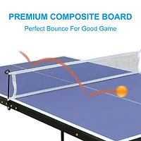 Streamdale Midsize Foldable Table Tennis Set for Indoor/Outdoor