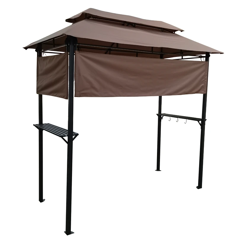 Streamdale 8'x4' Patio Gazebo with Canopy and Bar Counter