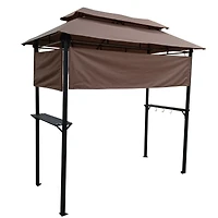 Streamdale 8'x4' Patio Gazebo with Canopy and Bar Counter