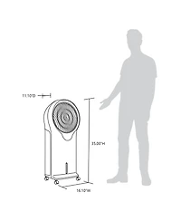 Newair Evaporative Air Cooler and Portable Cooling Fan, 470 Cfm with Cyclone Circulation and Energy Efficient Eco-Friendly Cooling, 3 Fan Speeds, 3 Mo