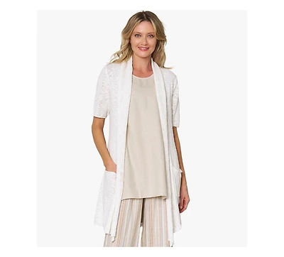 Stella Carakasi Women's Short Sleeve Cotton No Regrets Cardigan