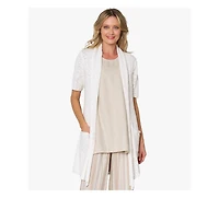Stella Carakasi Women's Short Sleeve Cotton No Regrets Cardigan