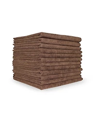 Arkwright Home Smart Choice Microfiber Cloths (12 Pack), 16x16, 49gm, Multi-Purpose, Reusable, Color Options