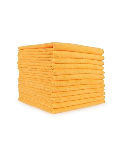 Arkwright Home Smart Choice Microfiber Cloths (12 Pack), 16x16, 49gm, Multi-Purpose, Reusable, Color Options