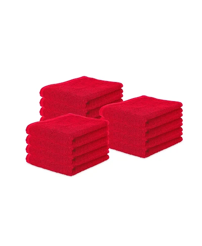 Arkwright Home Terry Polishing Hand Towels (12 Pack), 16x27 in., Heavy 550 Gsm, Absorbent Cotton, Multi-Purpose, Reusable, Color Options