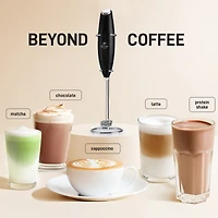 Double Whisk Milk Frother With Stand