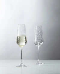 Vera Wang Wedgwood Swirl Flute Glass, Set of 2