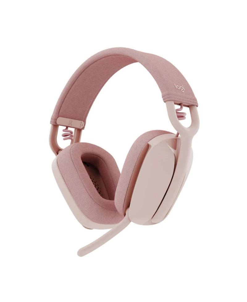 Logitech Zone Vibe 100 Lightweight, Wireless, Noise Canceling Headphones (Rose)