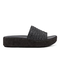 Earth Women's Sachan Woven Band Slip-On Platform Sandals