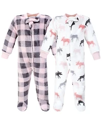 Hudson Baby Baby Girls Hudson Plush Sleep and Play