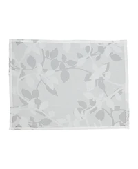 Saro Lifestyle Sheer Elegance Burnout Voile Vine Design Placemat Set of 4, 13"x19"