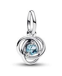 Pandora Sterling Silver Birthday Circle Stone Dangle Charm