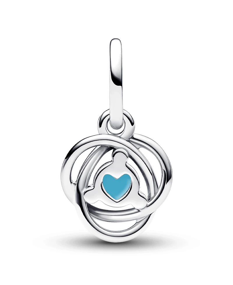 Pandora Sterling Silver Birthday Circle Stone Dangle Charm