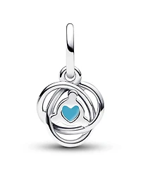 Pandora Sterling Silver Birthday Circle Stone Dangle Charm