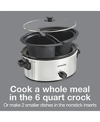 Proctor Silex 6 Quart Double-Dish Slow Cooker - 33563