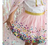 Sweet Wink Little and Big Girls Pink Confetti Tutu Skirt