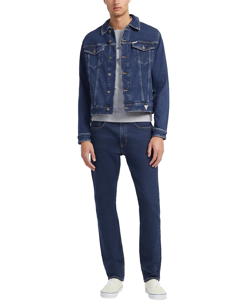 Guess Jeans Men's Slim-Fit Denim Trucker Jacket