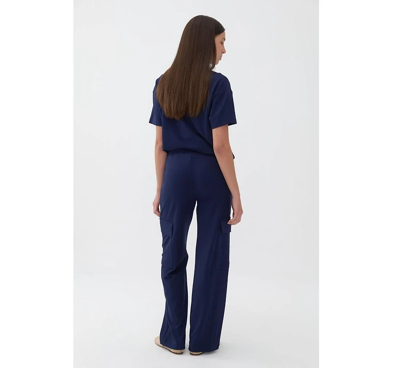 Nocturne Women's Logo Designed Basic T-shirt
