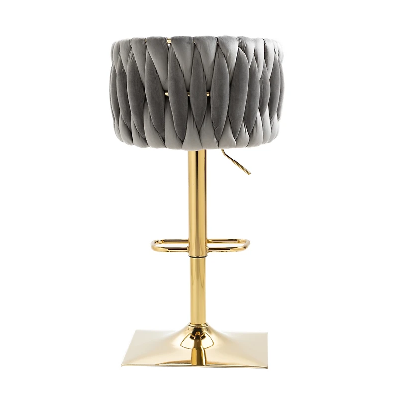 Streamdale Vintage Bar Stools With Back And Footrest Counter Height Dining Chairs