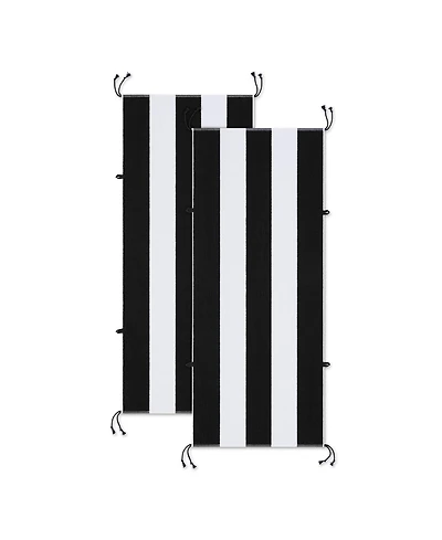 Arkwright Home Tie & Dry Beach Towel (2 Pack), 30x70 in, Soft Ring Spun Cotton, Color Options