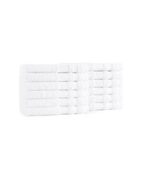 Arkwright Home Magellan Washcloths (12 Pack), 13x13 in., Soft Ring Spun Cotton, White