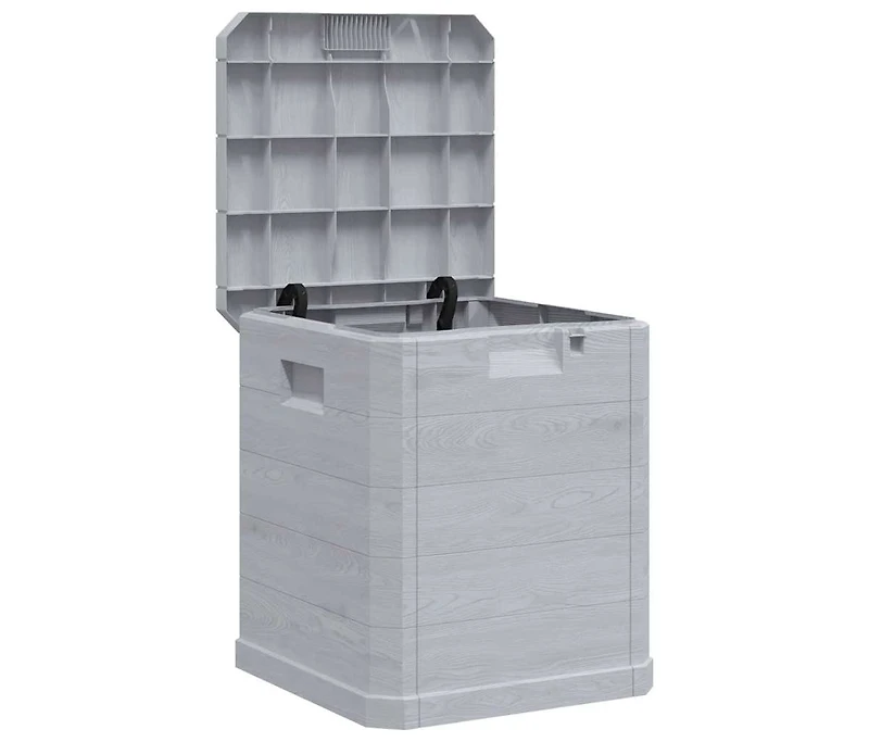 Patio Storage Box 23.8 gal Light Gray