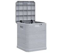 Patio Storage Box 23.8 gal Light Gray