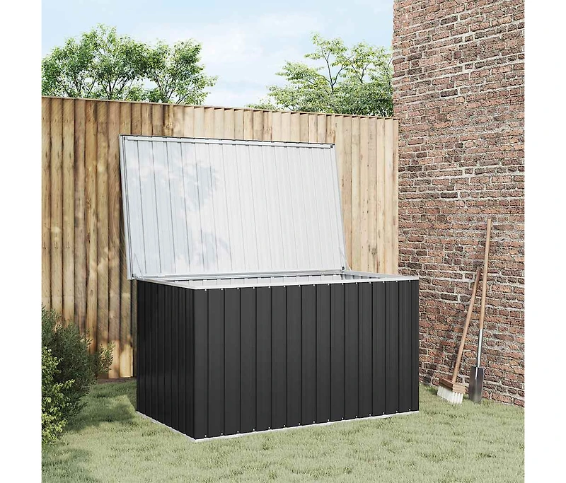 vidaXL Patio Storage Box Anthracite 67.3"x39"x36.6"
