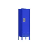 Streamdale Furniture Retro-Style Metal Locker in Blue for Various Spaces