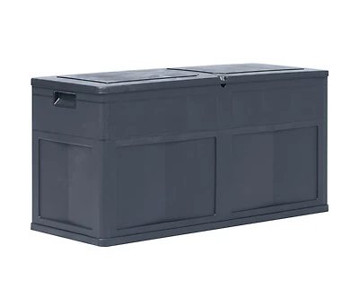 vidaXL Patio Storage Box 84.5 gal Black
