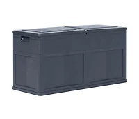 vidaXL Patio Storage Box 84.5 gal Black