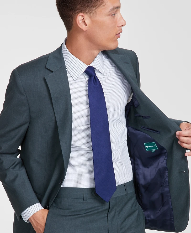 B by Brooks Brothers Men's Classic-Fit Wool Blend Suit Separates Jacket