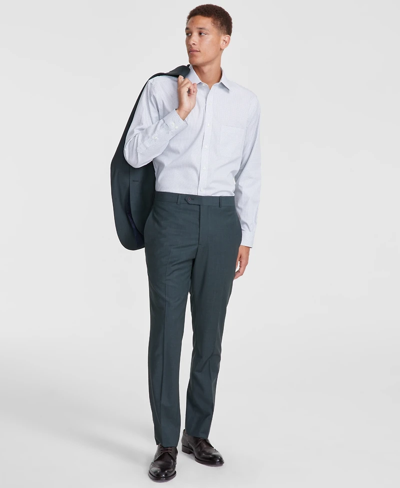 B by Brooks Brothers Men's Classic-Fit Wool Blend Suit Separates Pant