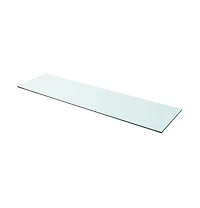 Shelf Panel Glass Clear 43.3"x11.8"