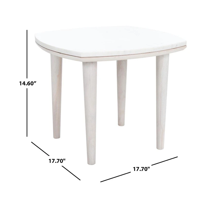 Safavieh Lara Marble Side Table